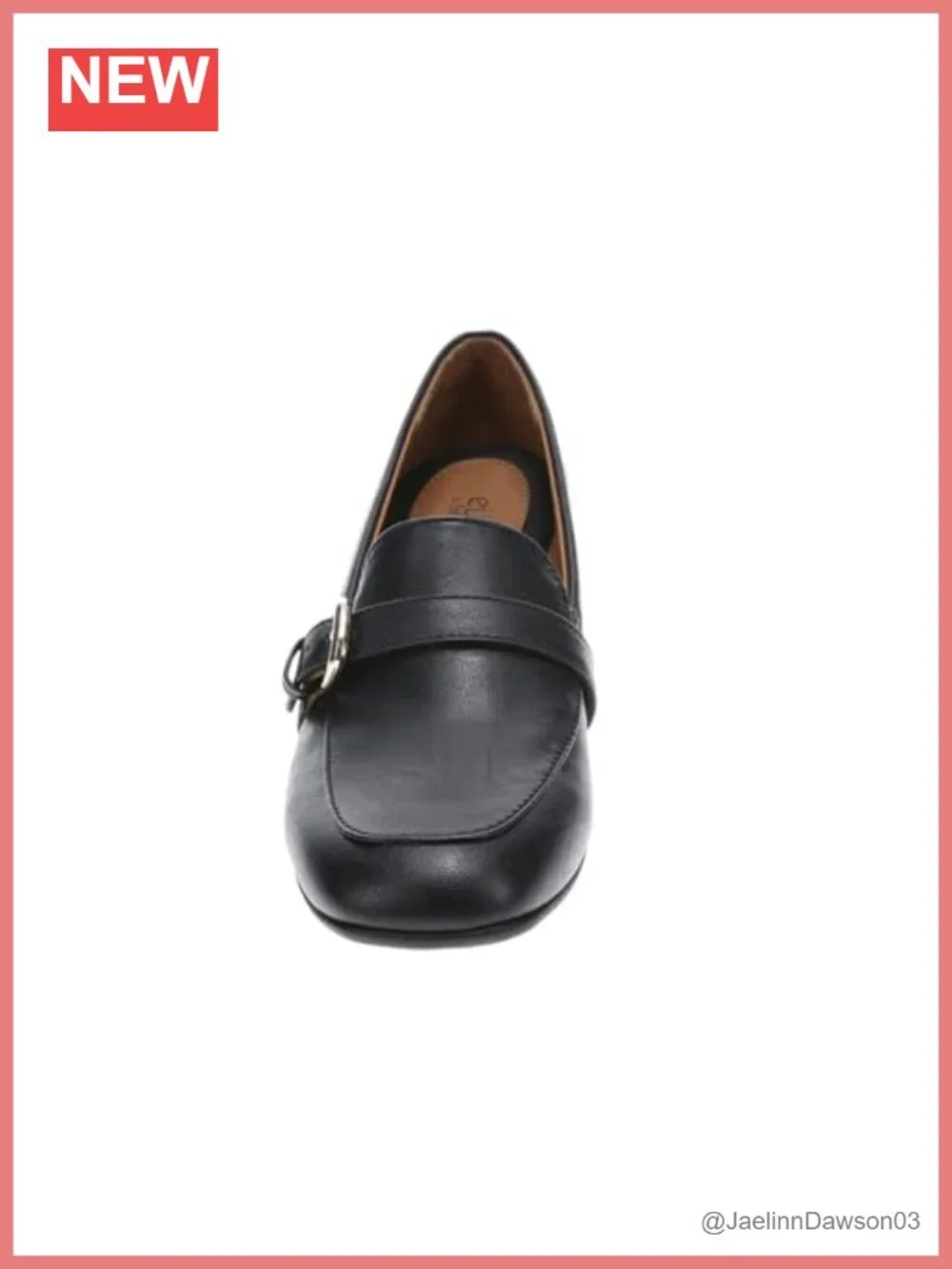 Faux Leather Pumps with Block Heel and Buckle Detail